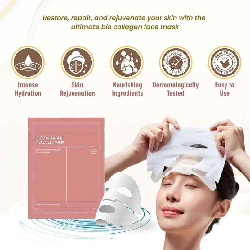 Biocollegn face mask pack of 4