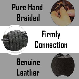 🔥Zodiac Constellation Black Leather Guardian Bracelet 🔥